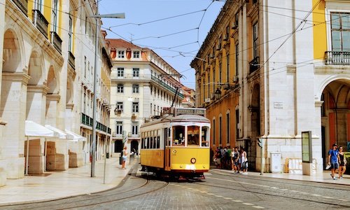 Lissabon: oude tramlijn